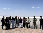 بازدید دانشجویان علوم و مهندسی محیط زیست از تالاب کجی نمکزار نهبندان
