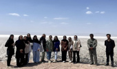 بازدید دانشجویان علوم و مهندسی محیط زیست از تالاب کجی نمکزار نهبندان