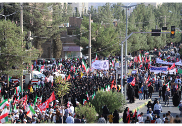 حضور پرشور دانشگاهیان دانشگاه بیرجند در اجتماع مردمی «جان‌فدا»؛ جلوه‌ای از همبستگی ملی