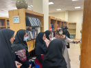بازدید دانشجویان رشته هنراسلامی از کتابخانه مرکزی دانشگاه جهت انگیزه بخشی در مطالعه، تحقیق و پژوهش